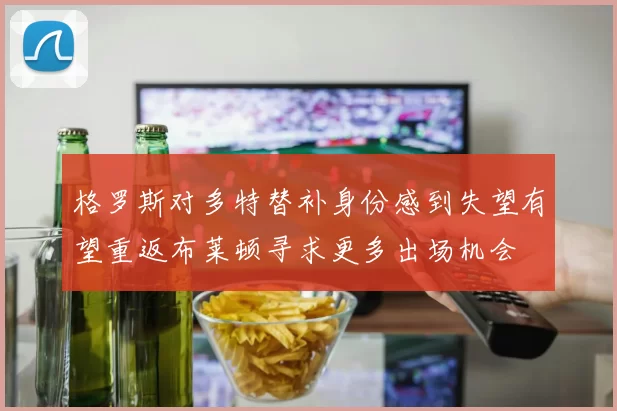 格罗斯对多特替补身份感到失望有望重返布莱顿寻求更多出场机会